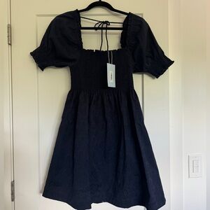 NWT Hill House “Athena” navy brocade